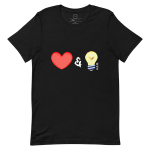 Open image in slideshow, Love &amp; Light Unisex T-Shirt (White Logo)
